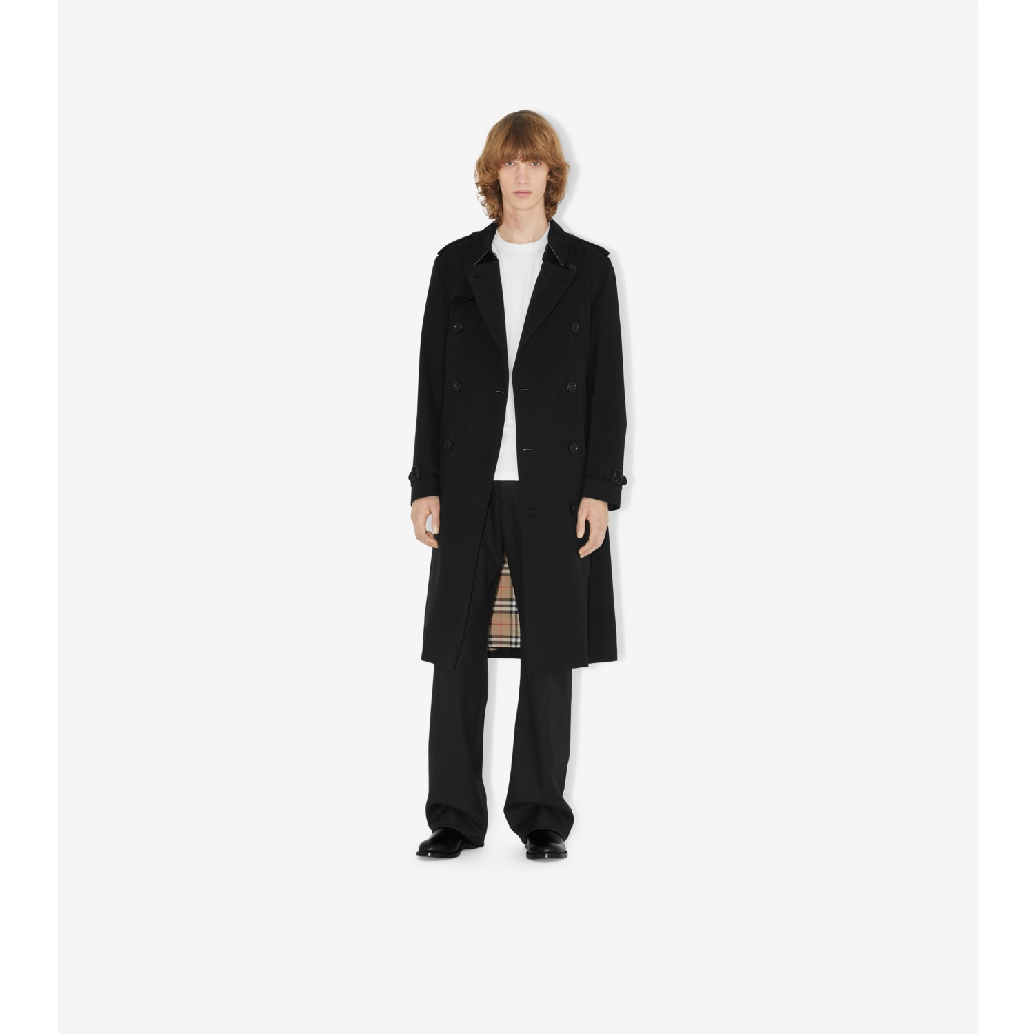 肯辛顿版型 – Heritage Trench 风衣 (黑色) - 男士 | Burberry® 博柏利官网