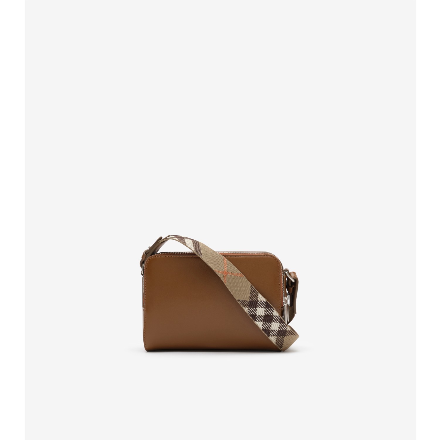Pop Check Crossbody Bag in Finch brown/hazel brown - Men, Leather