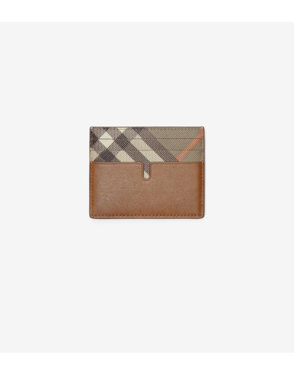 Burberry 三つ折り財布　ブラウン　チェック　バーバリー　カードケース メンズ デザイナー ウォレット | Burberry® 公式サイト