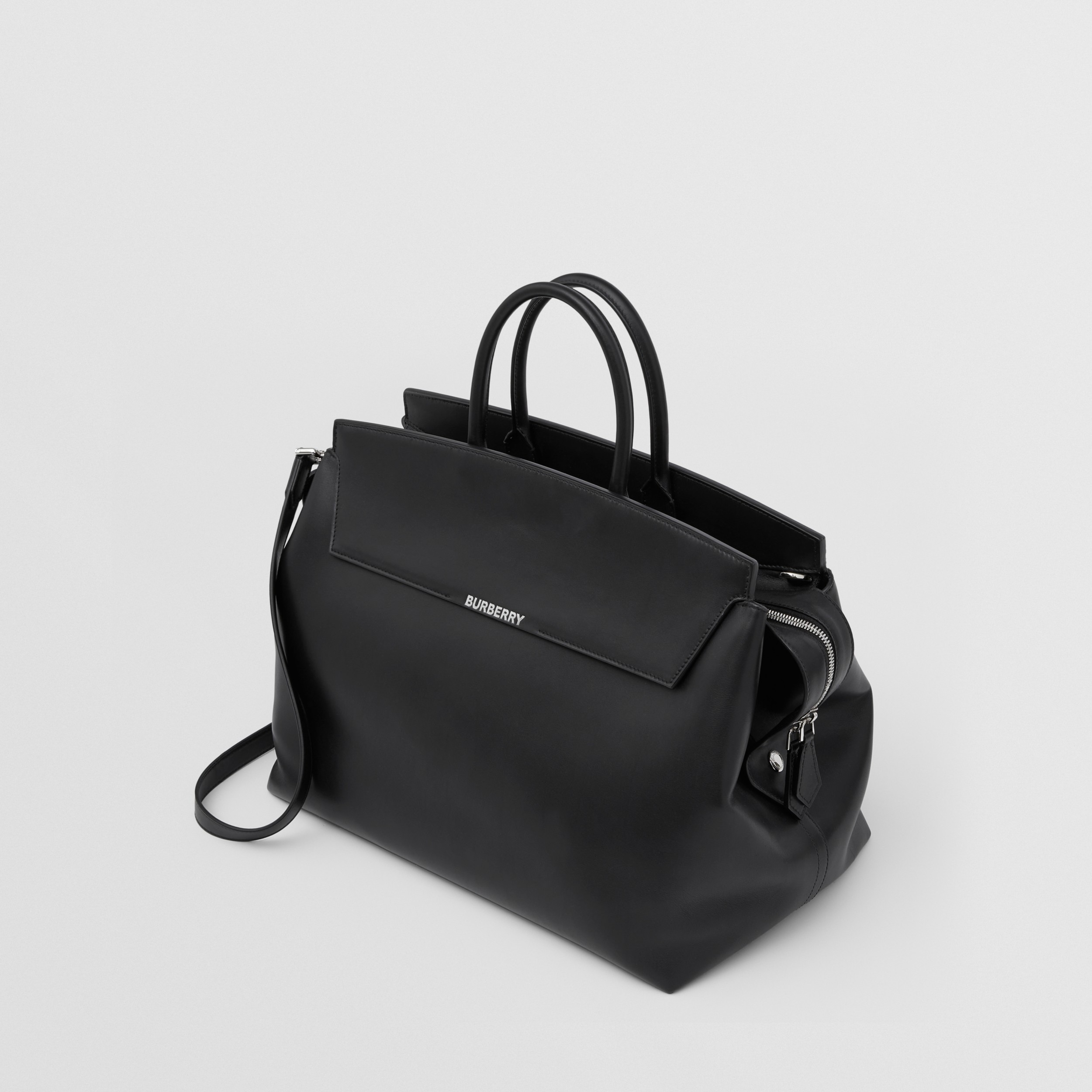 Leather Large Catherine Bag in Black Women Burberry® Official