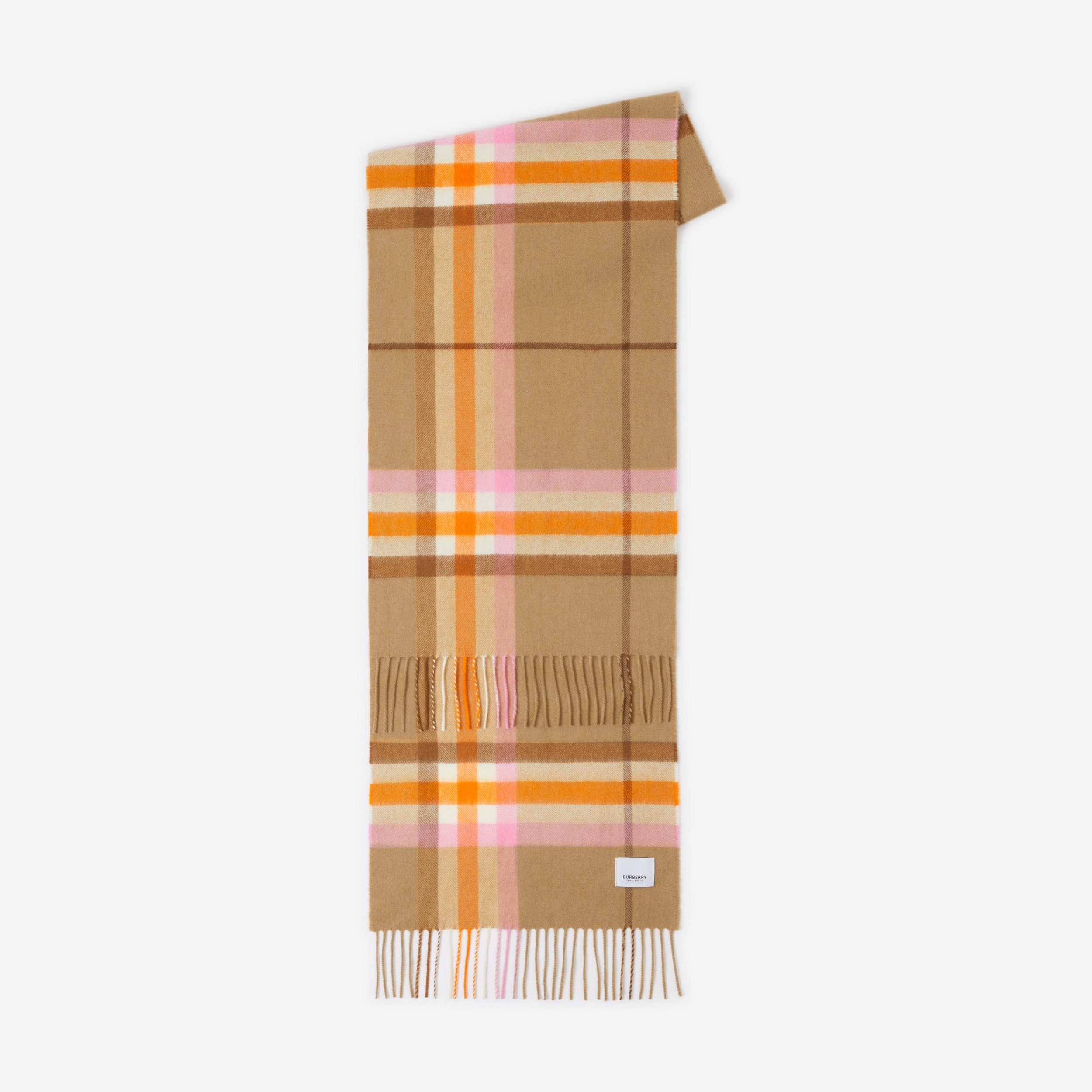 Burberry 格纹羊绒围巾 (同色系米色) | Burberry® 博柏利官网 - 2