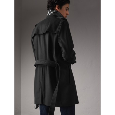 burberry black trench coat mens