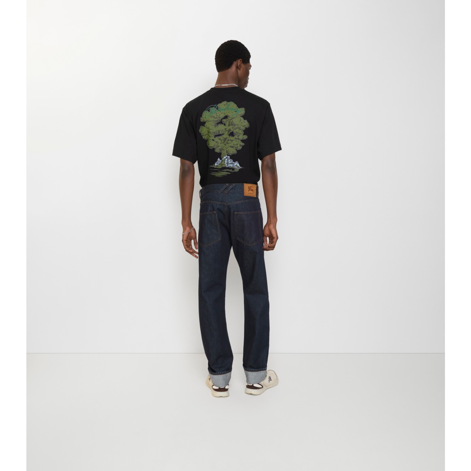 Straight Turn-up Jeans