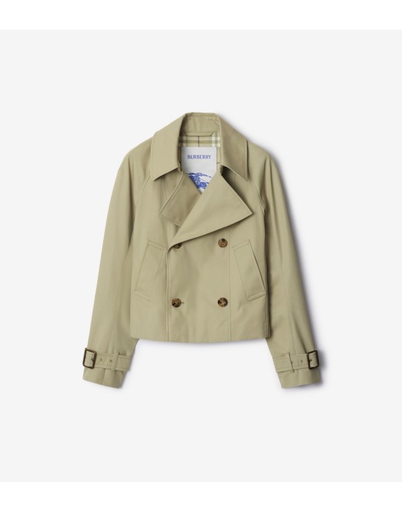 Cotton Blend Trench Jacket