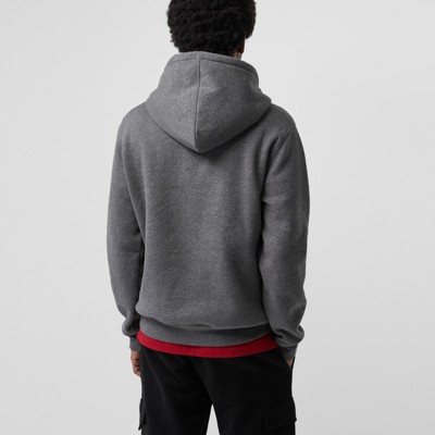 burberry embroidered crest jersey sweatshirt