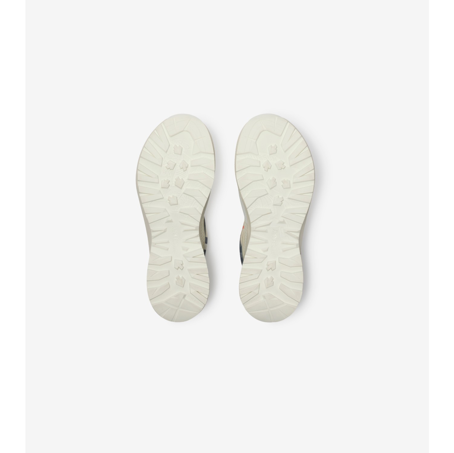 Check and Mesh Discover Sneakers​ in Tundra beige/sand beige - Men | Burberry® Official