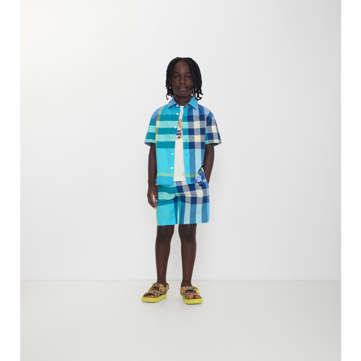  Check Cotton Shorts