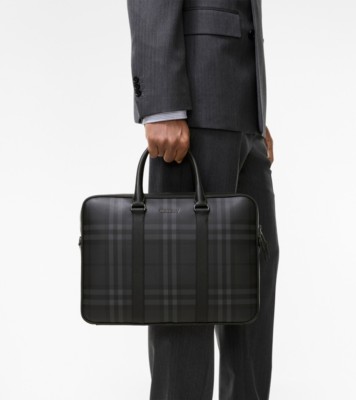 バーバリーブリーフケース ロンドンチェック Burberryメンズビジネス