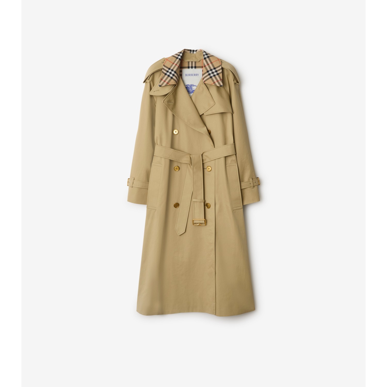 Long Check Collar Castleford Trench Coat