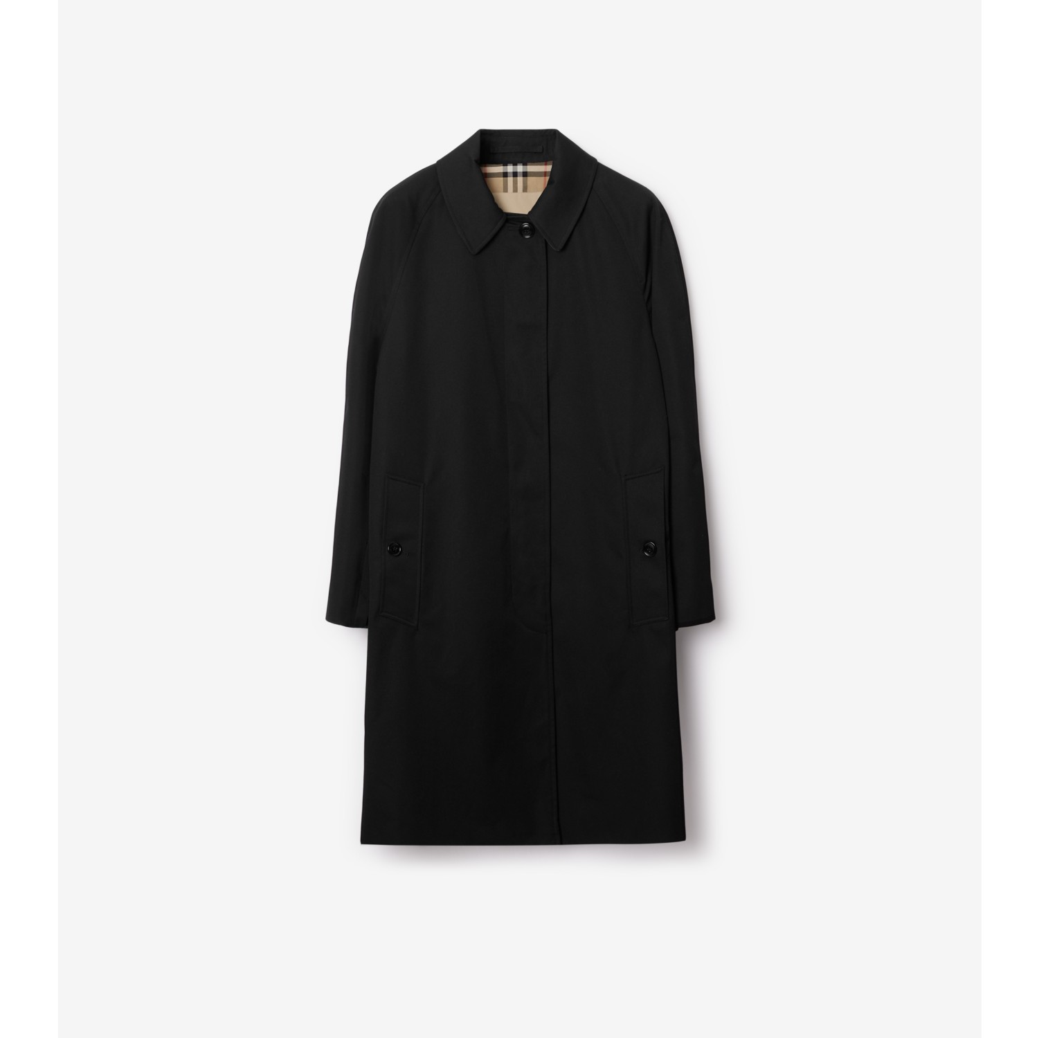 Mid-length Camden Heritage Car Coat in Black - Women | Burberry® Official