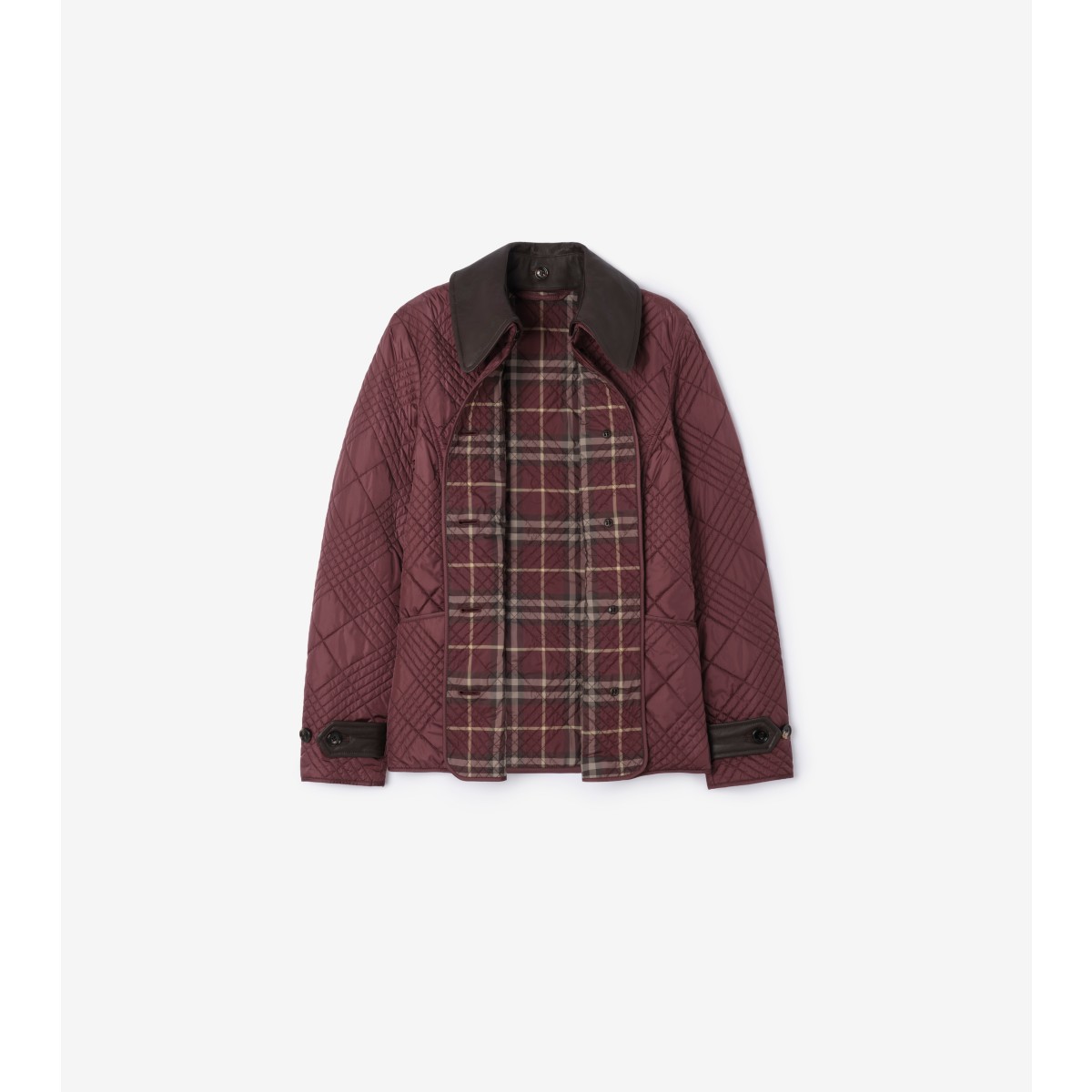  Check Micro -stitch Nylon Jacket