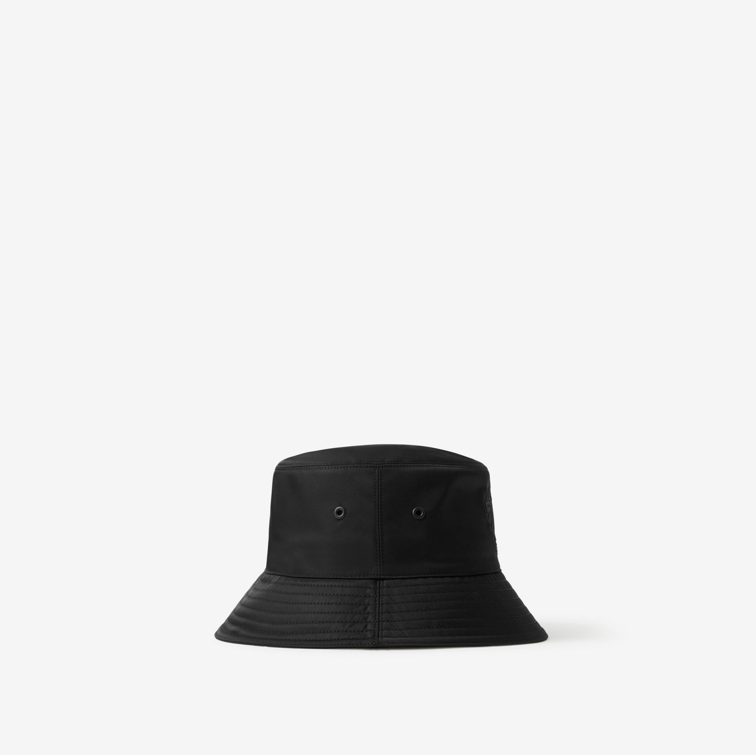 Cappello da pescatore in nylon con stemma con foglie di quercia (Nero) | Sito ufficiale Burberry®