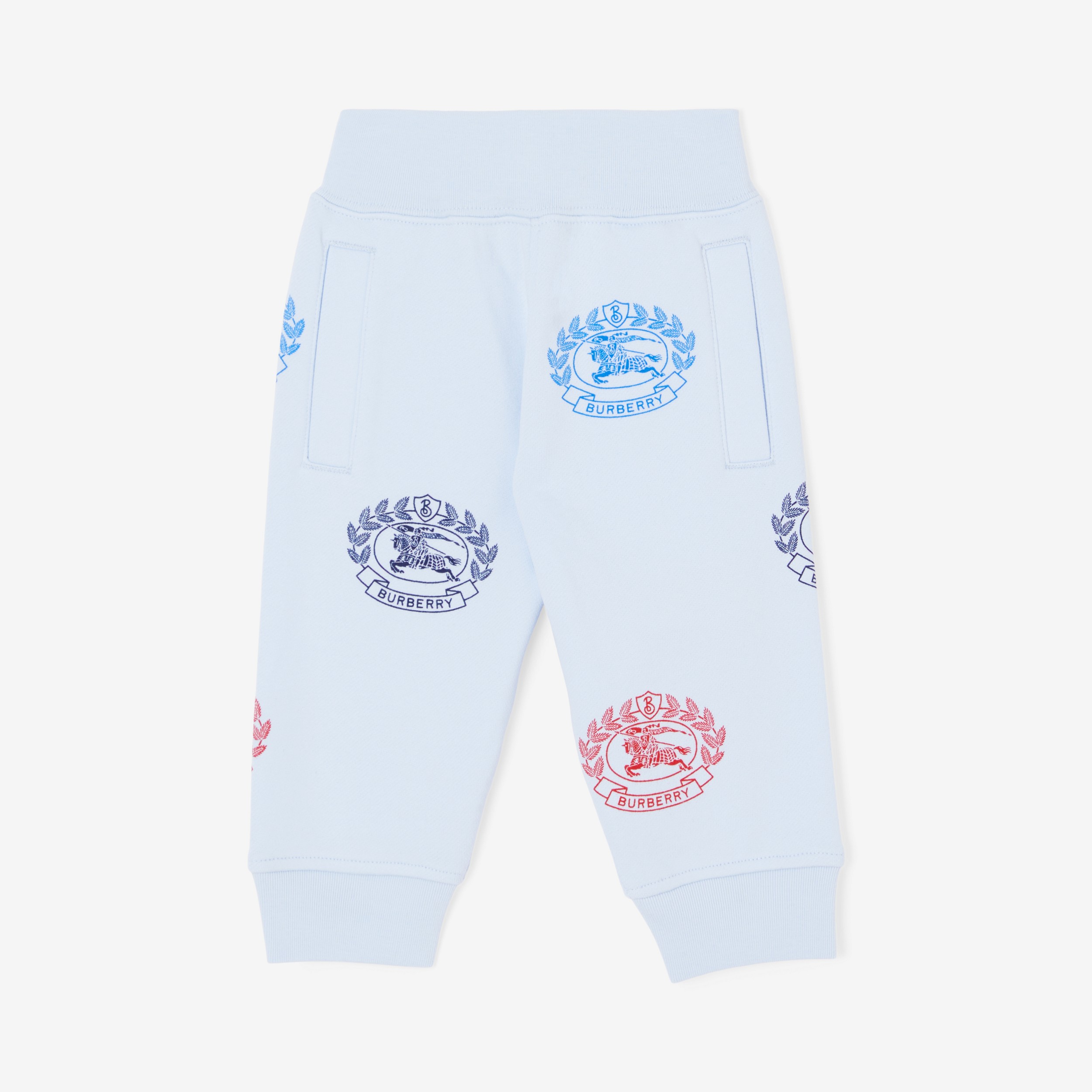 EKD Print Cotton Jogging Pants in Pale Blue - Children | Burberry® Official - 1