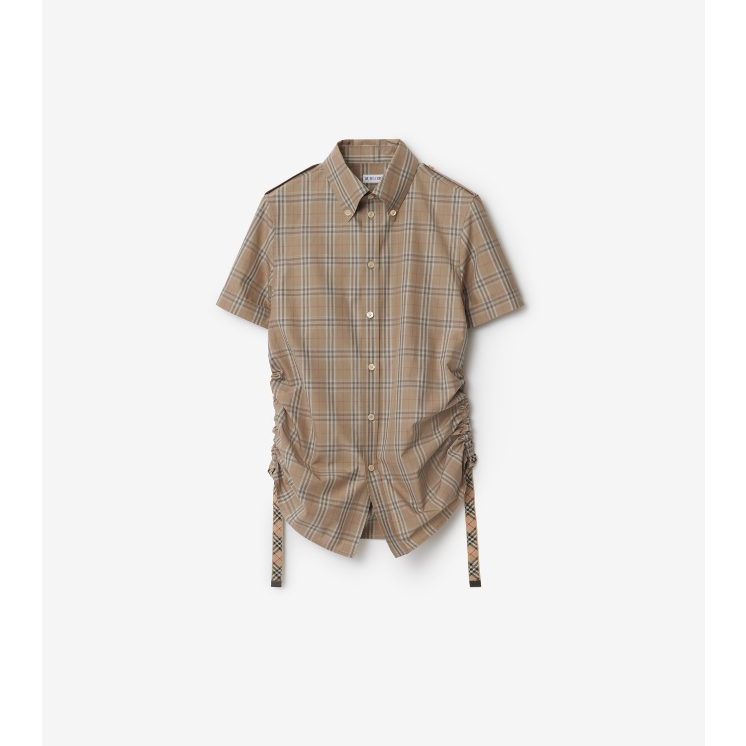 Slim Fit Check Cotton Shirt