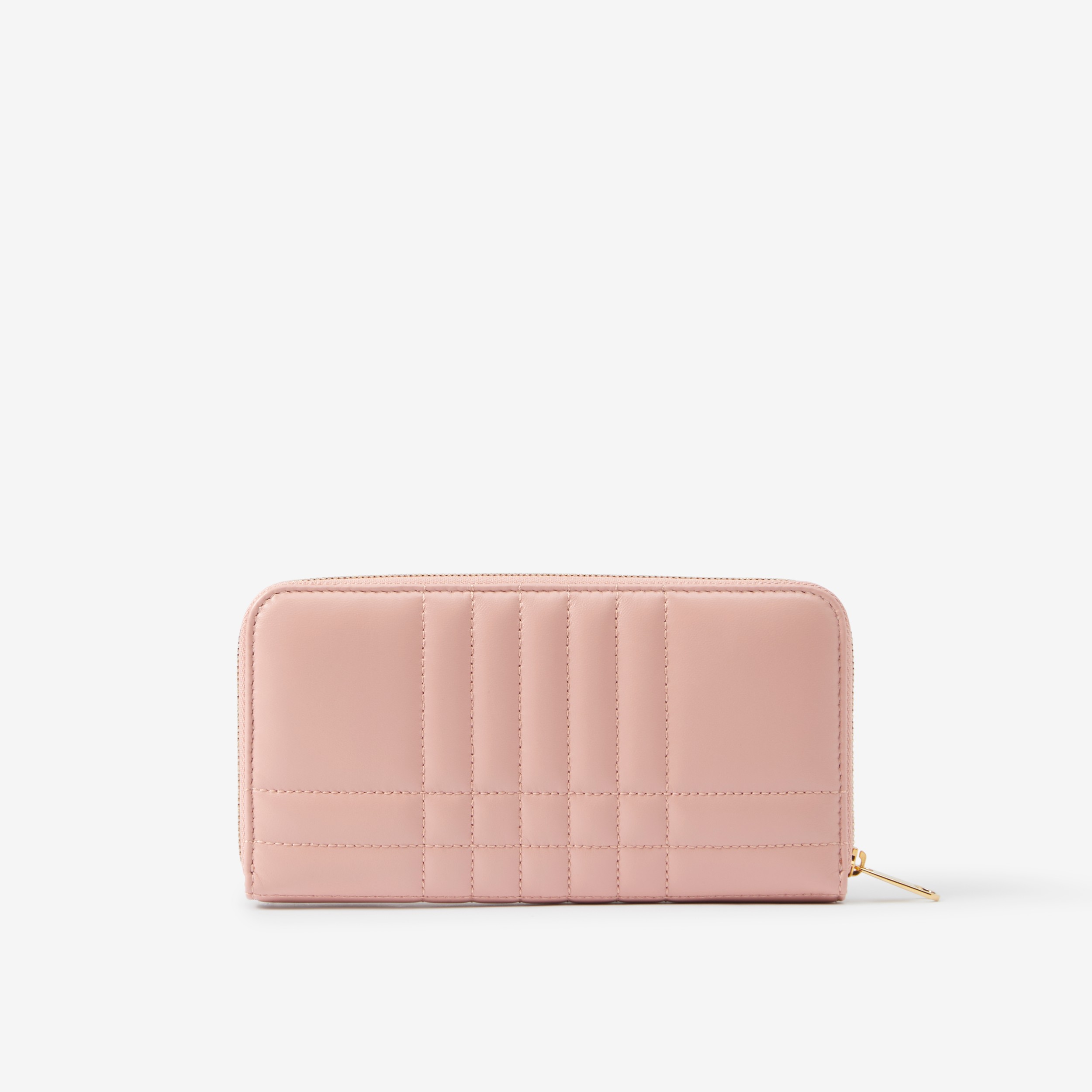 Quilted Leather Lola Ziparound Wallet in Dusky Pink - Women | Burberry® Official - 3