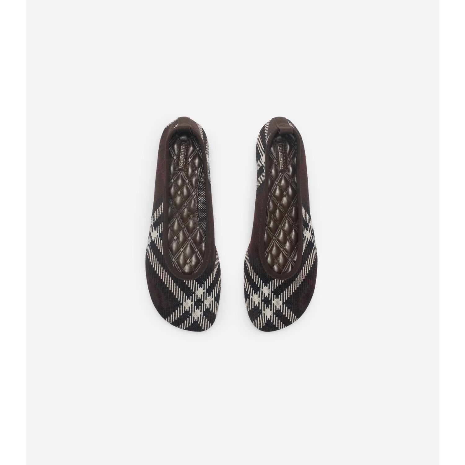 Check Knit Baby Ballerinas