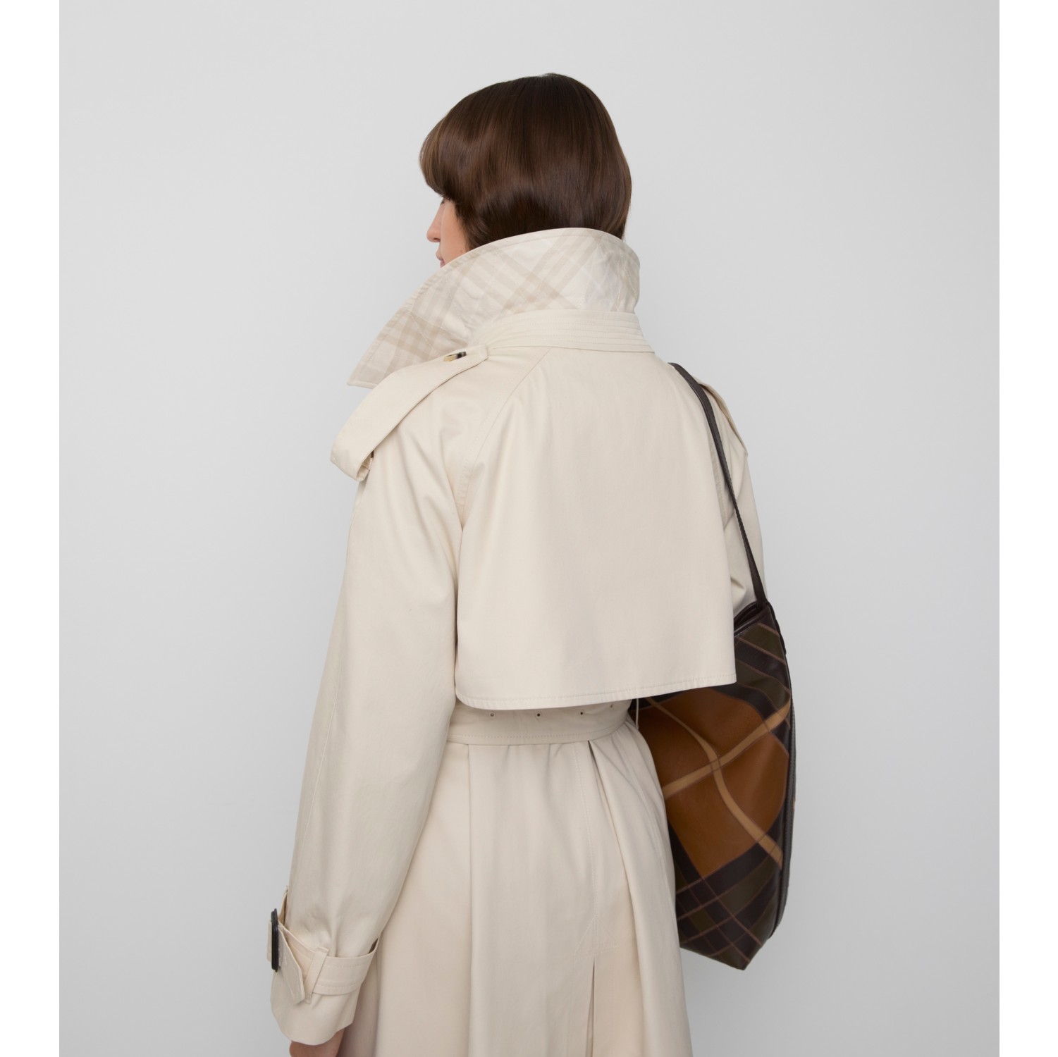 Langer Trenchcoat „Fitzrovia“ aus Gabardine