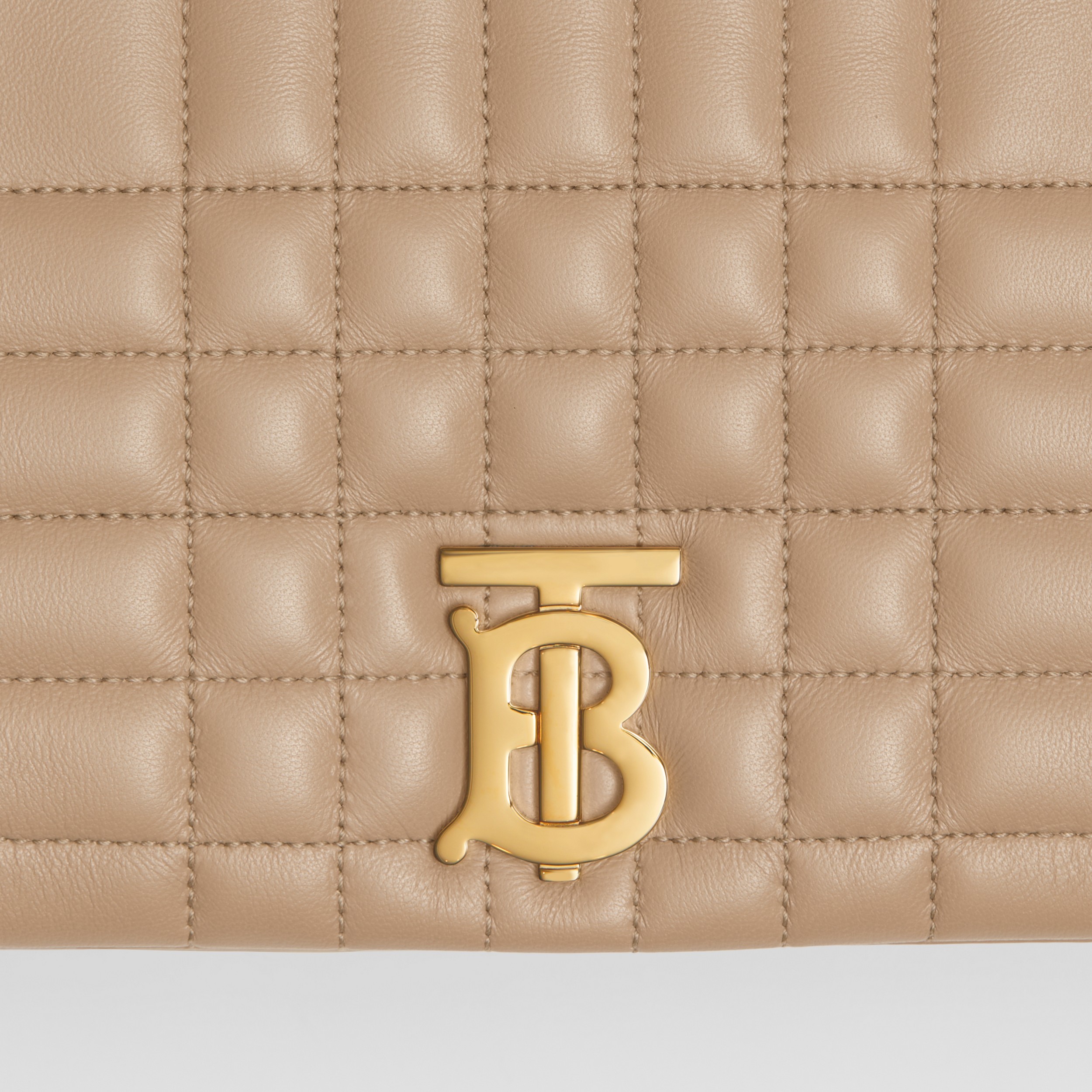 Quilted Leather Medium Lola Bag in Oat Beige - Women | Burberry® Official - 2
