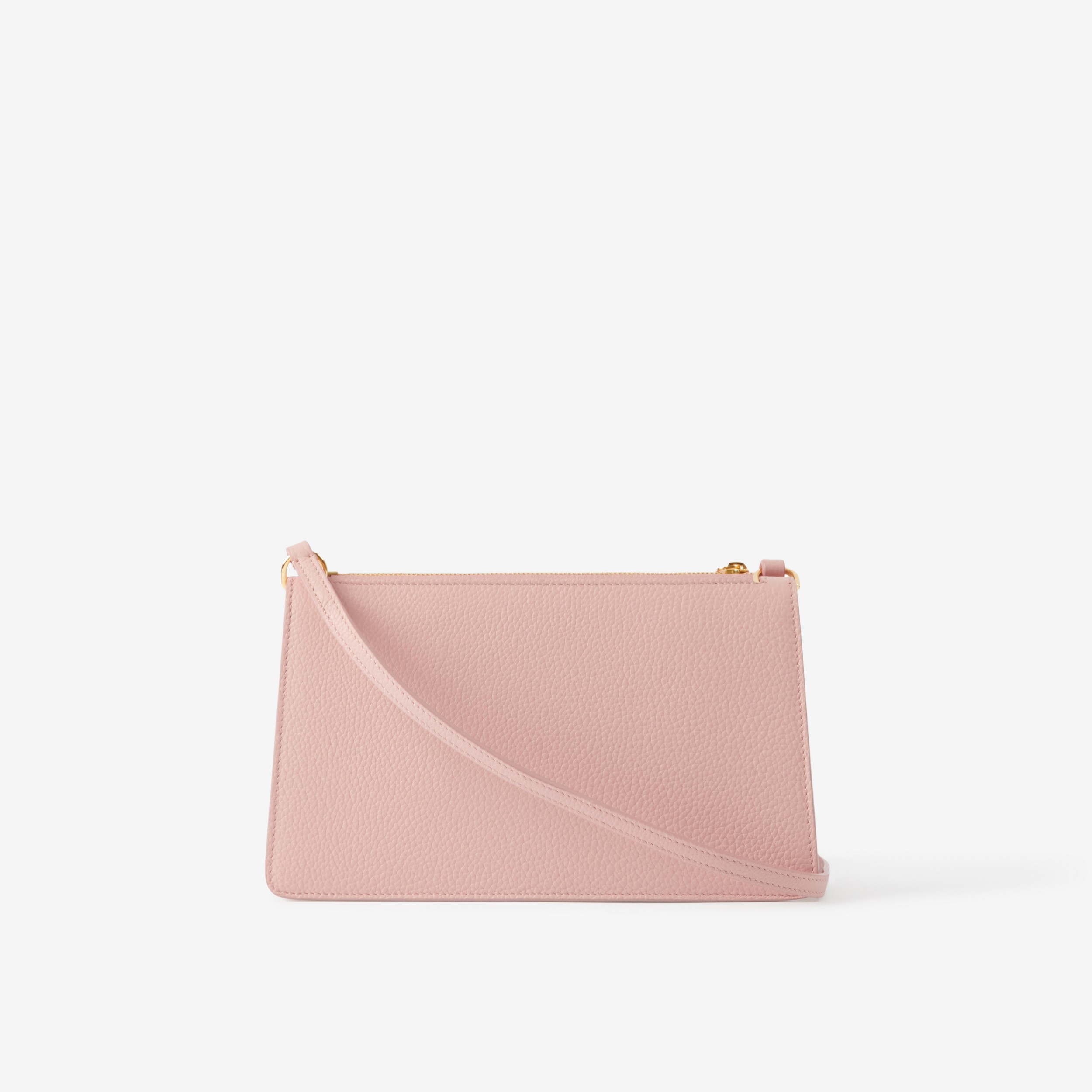 Grainy Leather Mini TB Shoulder Pouch in Dusky Pink - Women | Burberry® Official - 3