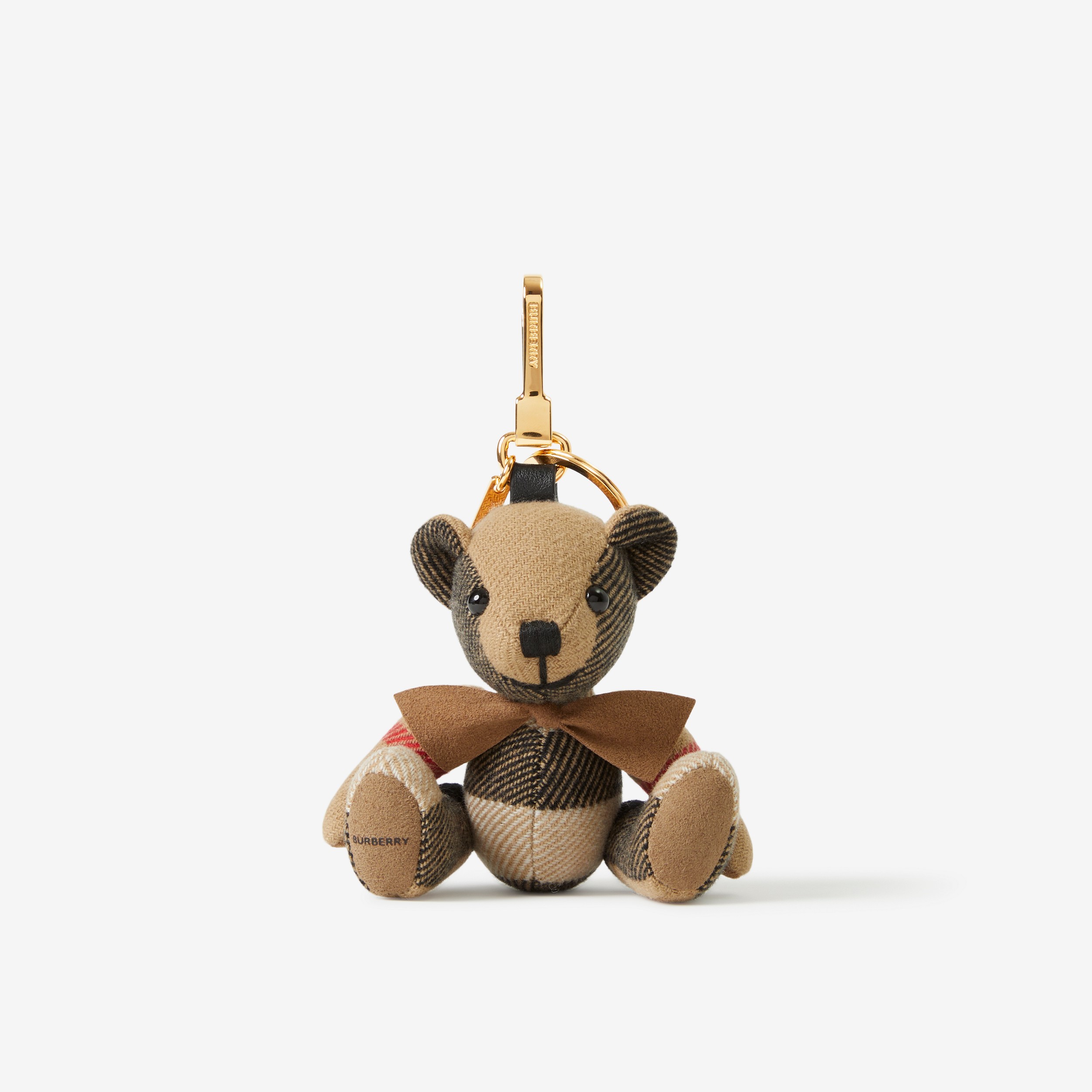 Thomas Bear Charm with Bow Tie in Archive Beige - Women | Burberry® Official - 1