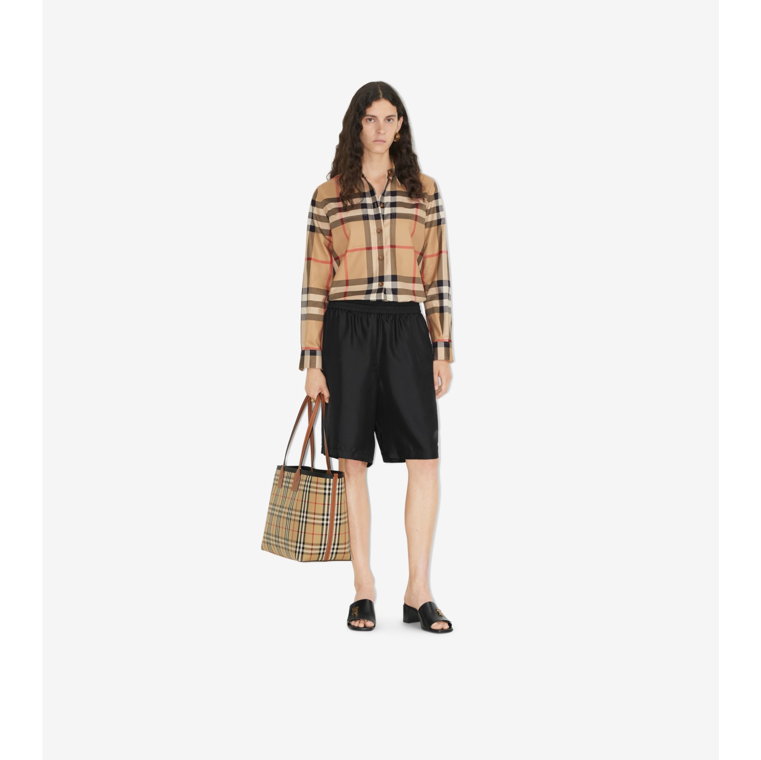 Check Stretch Cotton Shirt