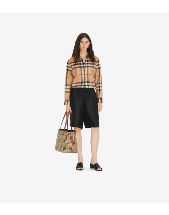 Check Stretch Cotton Shirt