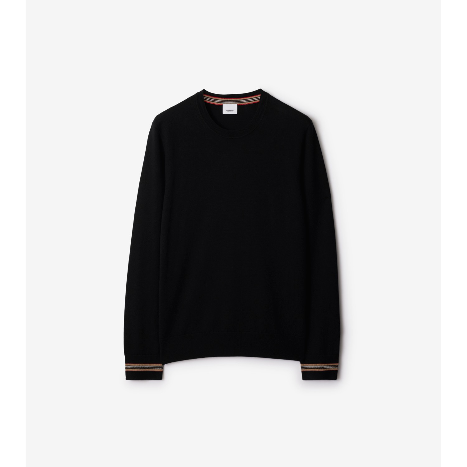 Wool Sweater in Black - Men | Burberry® Official