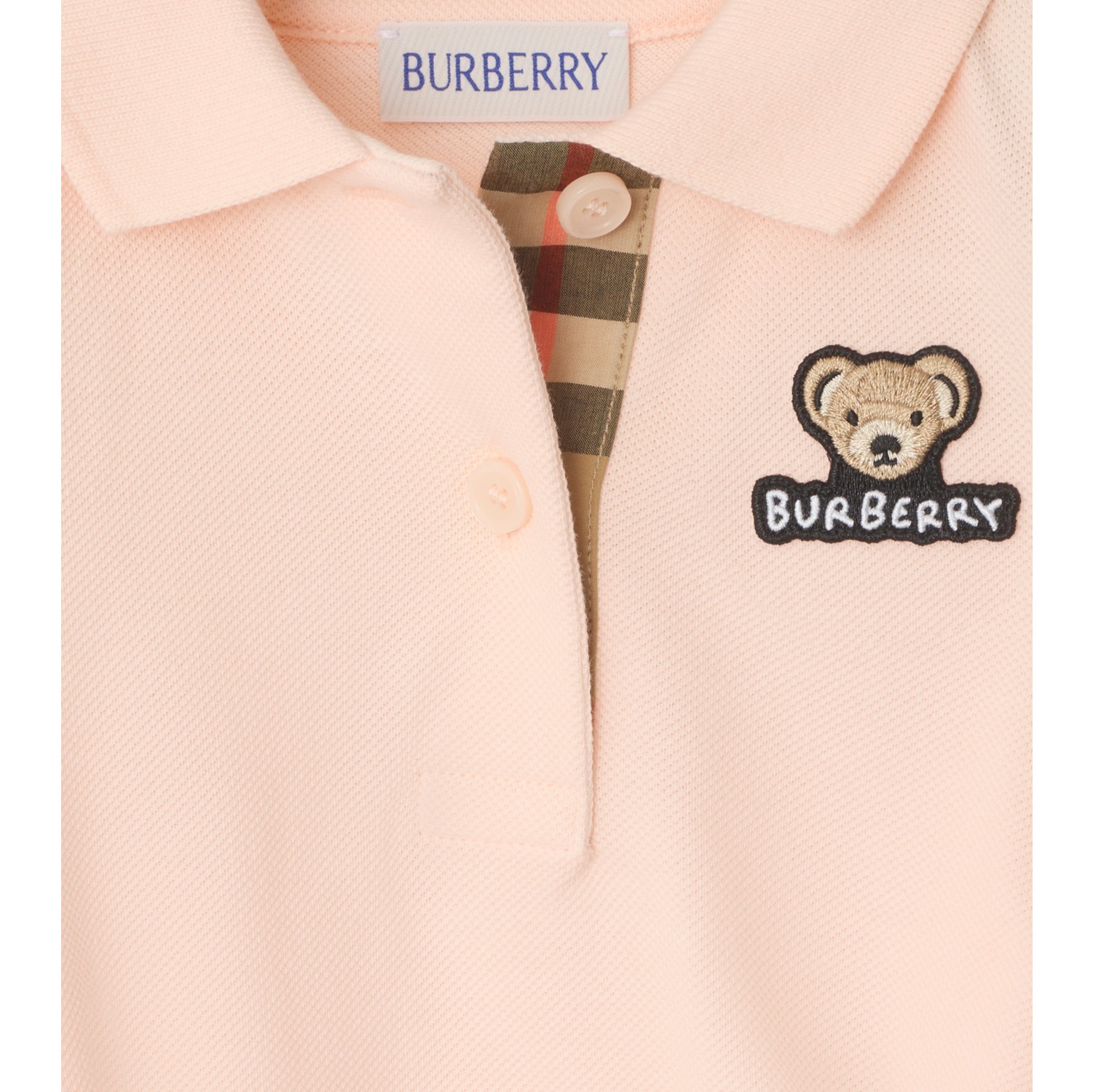 Cotton Polo Shirt Dress in Shell | Burberry® Official