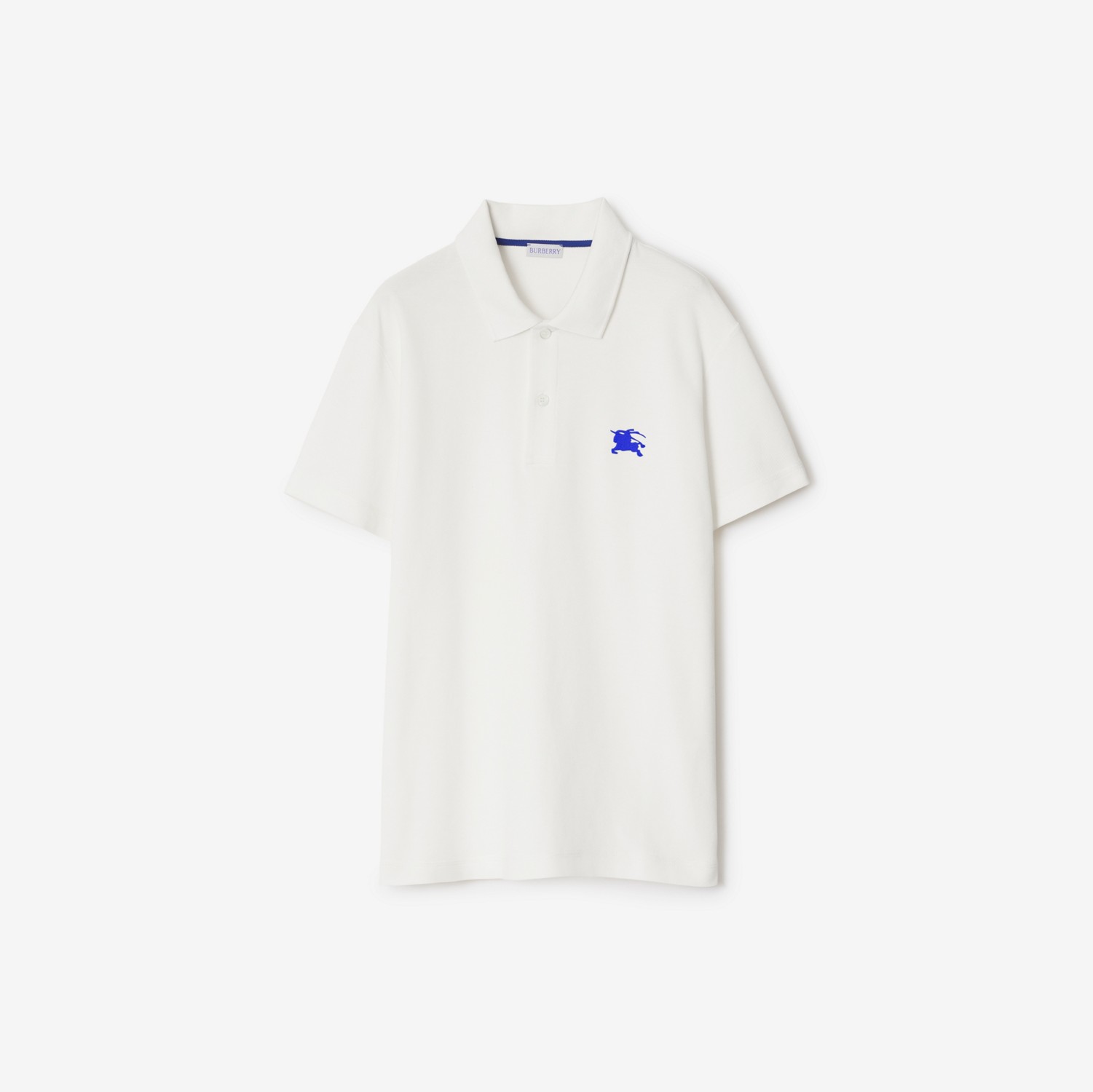 Cotton Polo Shirt in Salt - Men | Burberry® Official