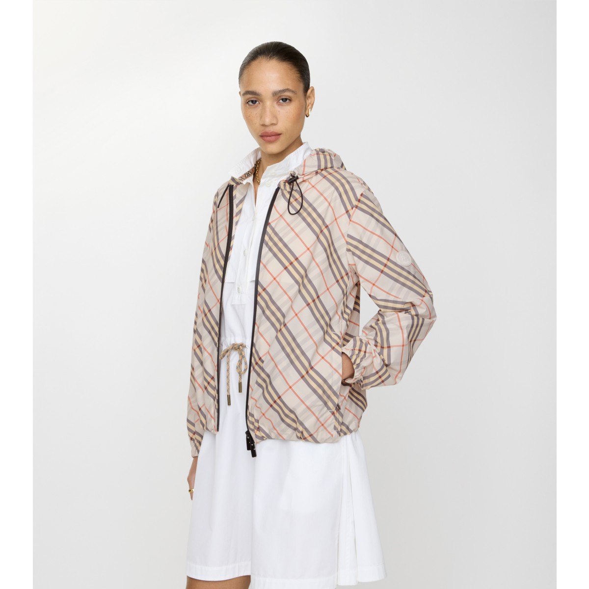  Check Salcombe Hooded Jacket​