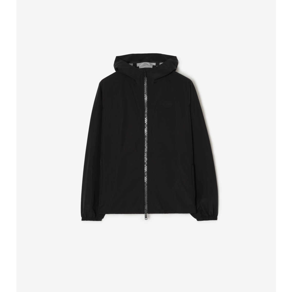  Check Nylon Clapton Hooded Jacket