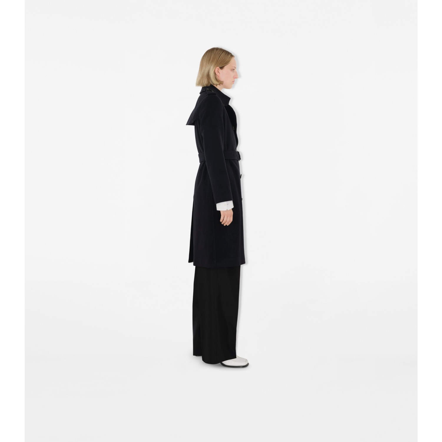 Long Cashmere Blend Kensington Trench Coat