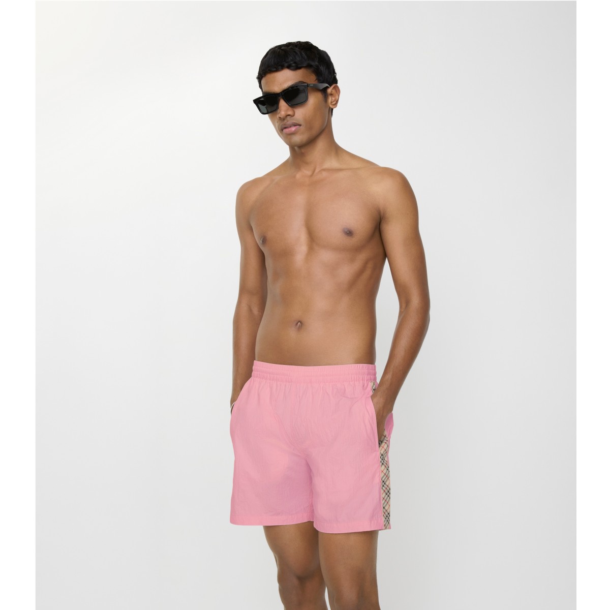  Check Trim Swim Shorts