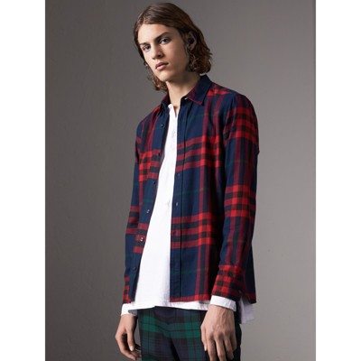 mens burberry flannel