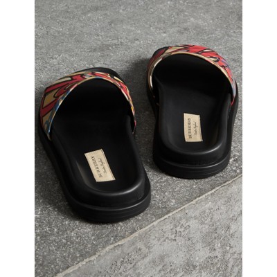 burberry slides graffiti