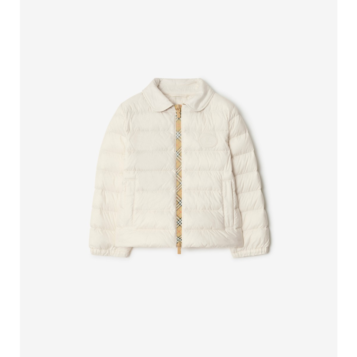  Check er-tape Nylon Puffer Jacket