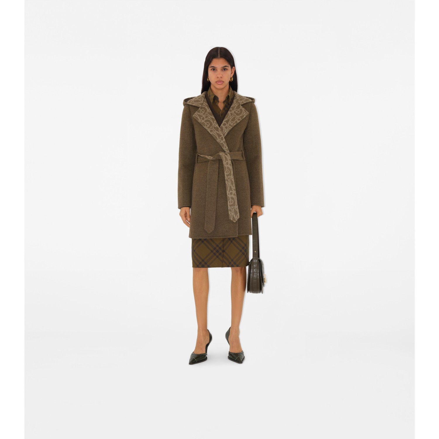 Wool Cashmere Wrap Coat