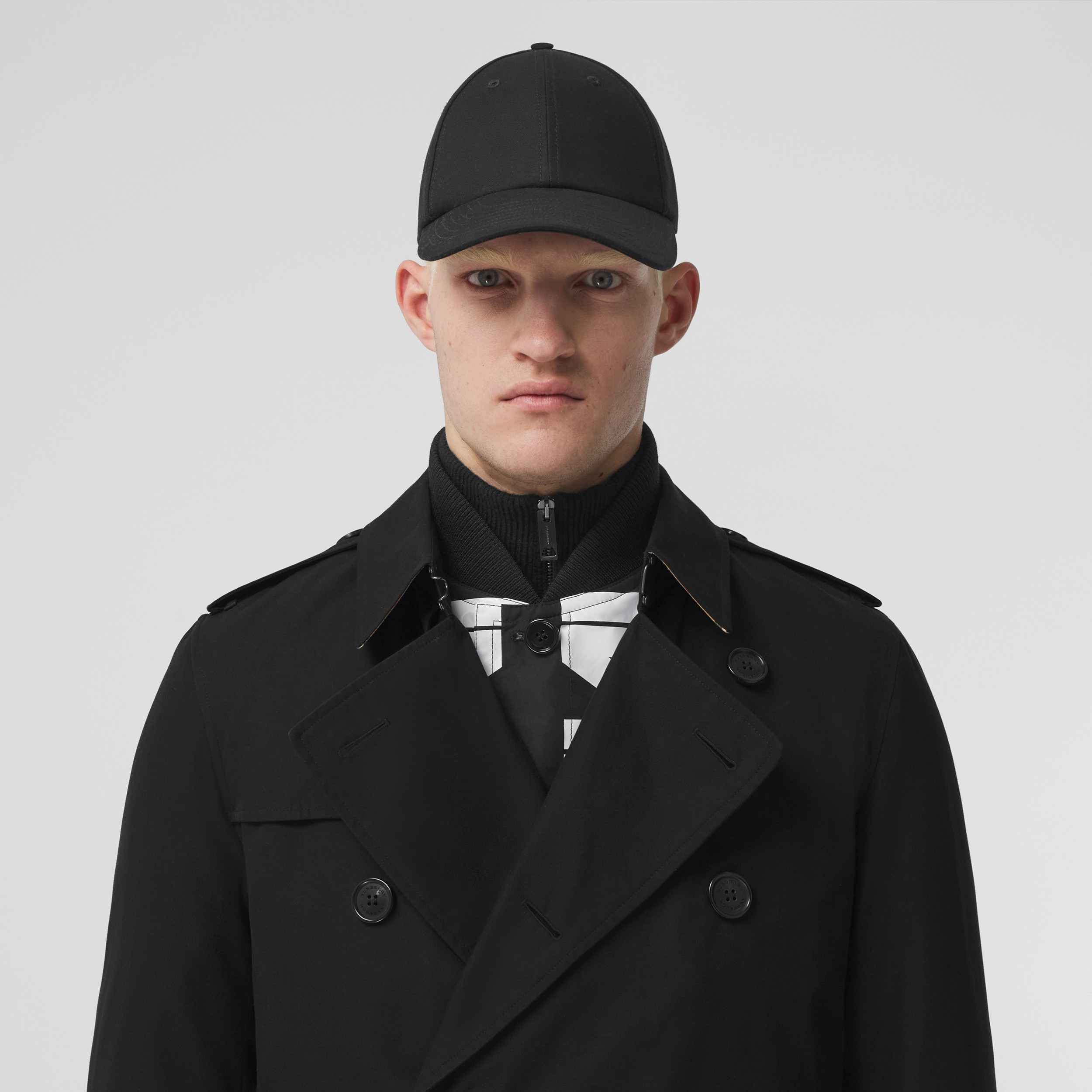 Burberry Cotton Kensington Heritage Trench Coat in Black for Men Mens Clothing Coats Raincoats and trench coats 