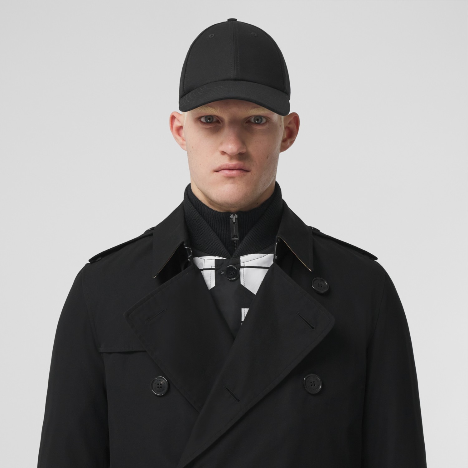 Burberry trench store coat men black