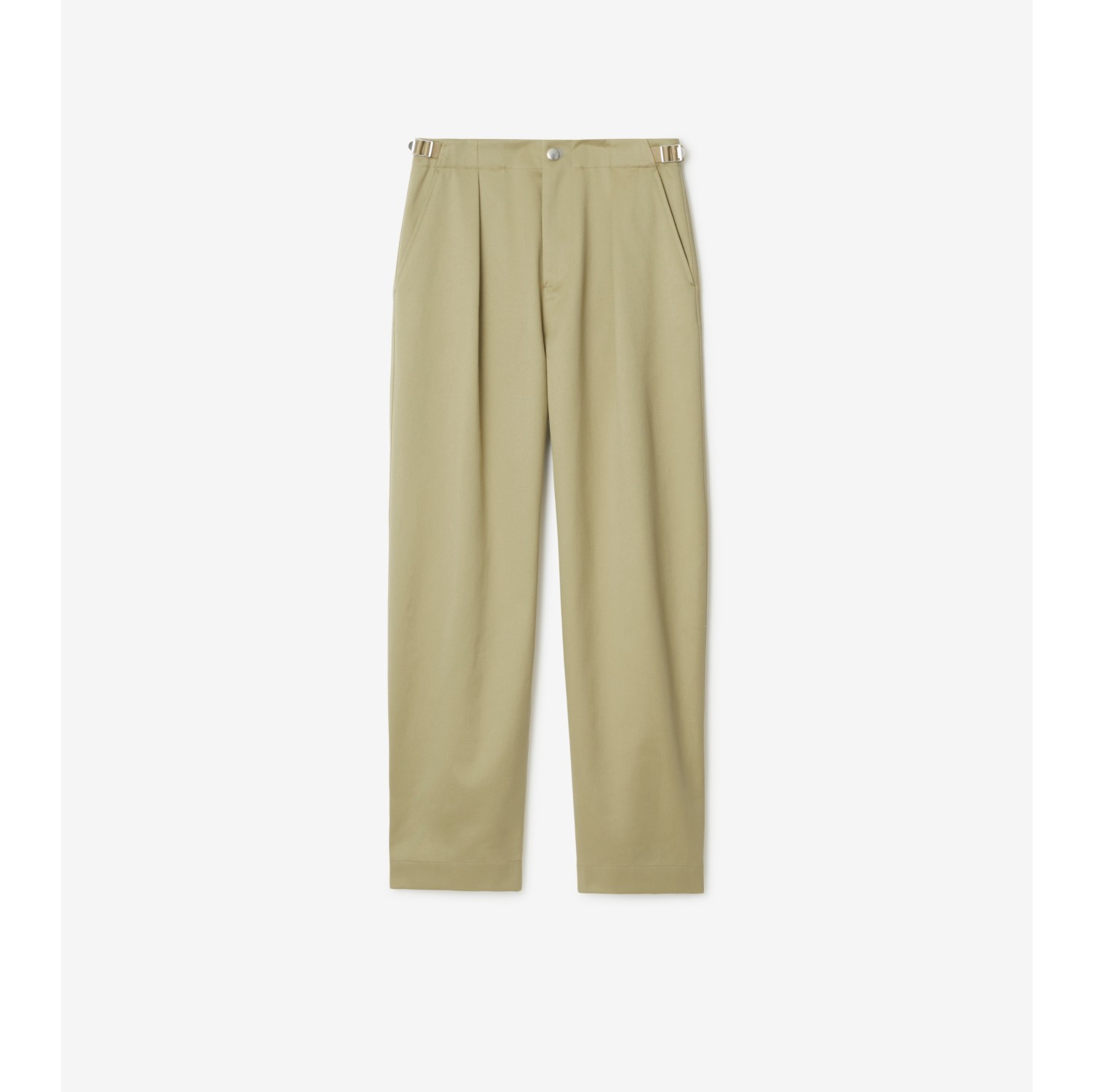 Satin trousers with elastic waist - Woman