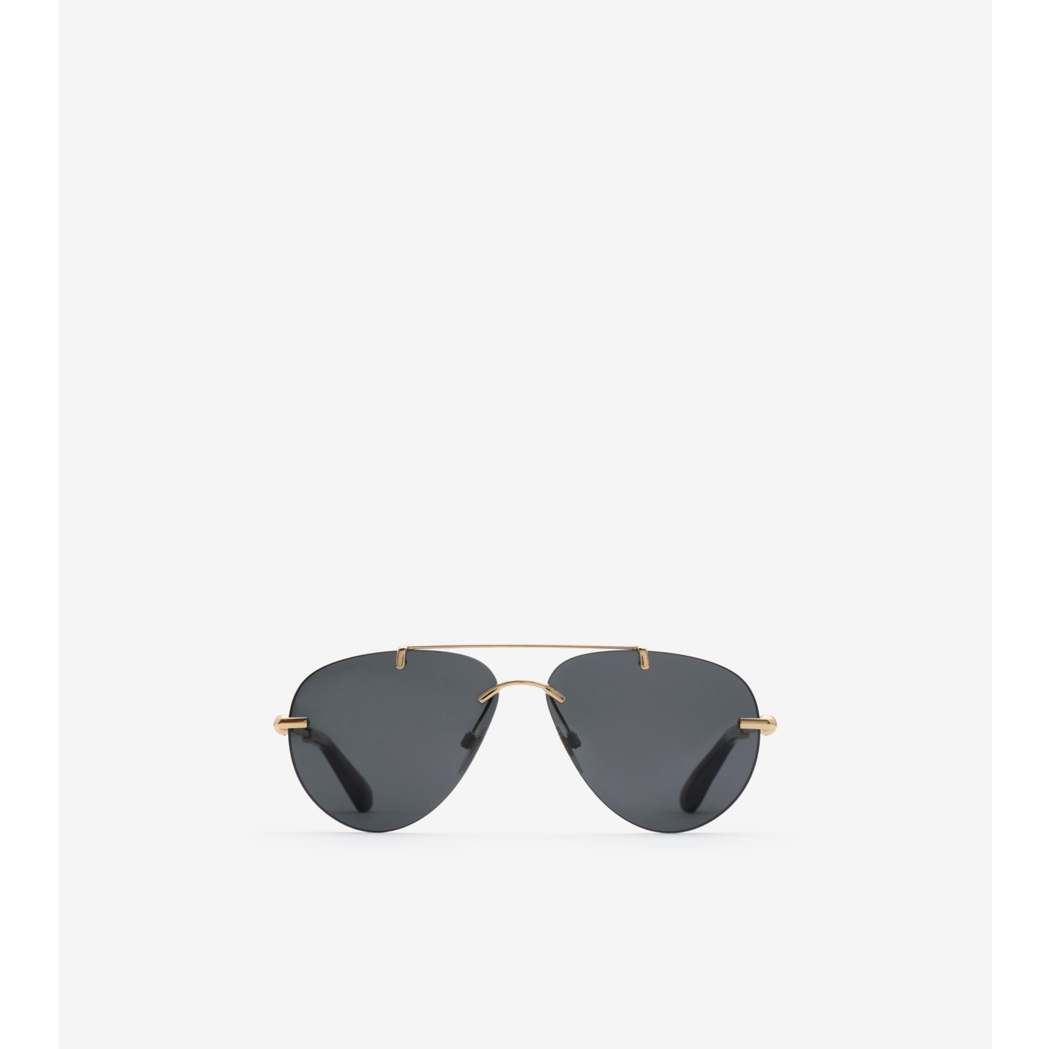 Metal Pilot Sunglasses in Gold Burberry Official