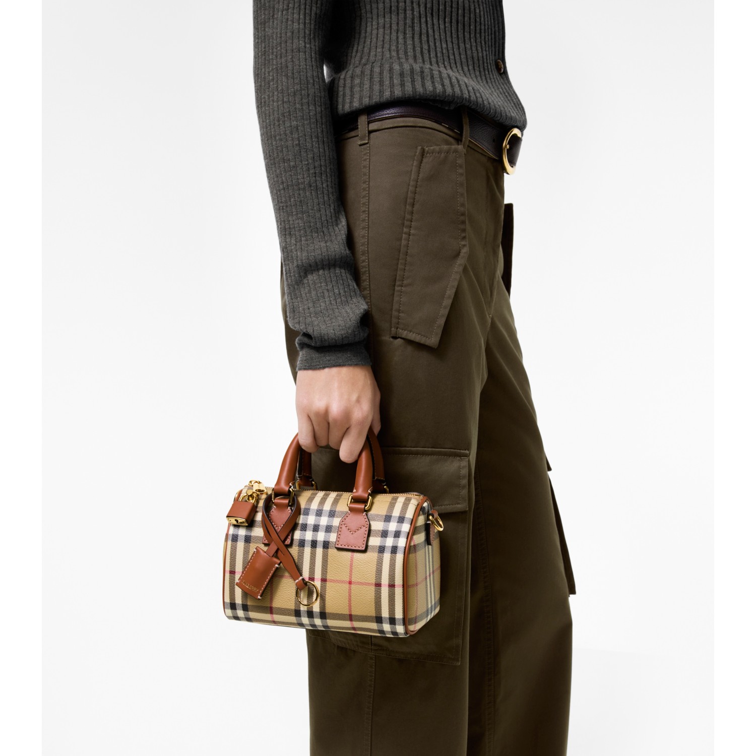 Mini Check Bowling Bag - thumbnail 10