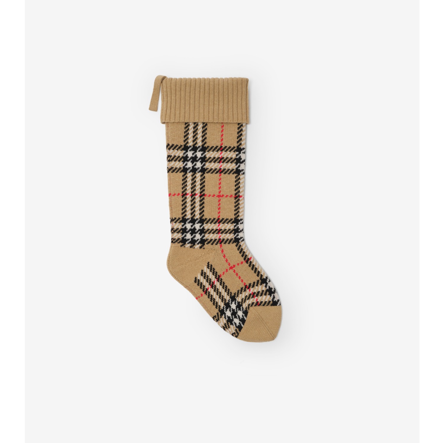Check Wool Stocking