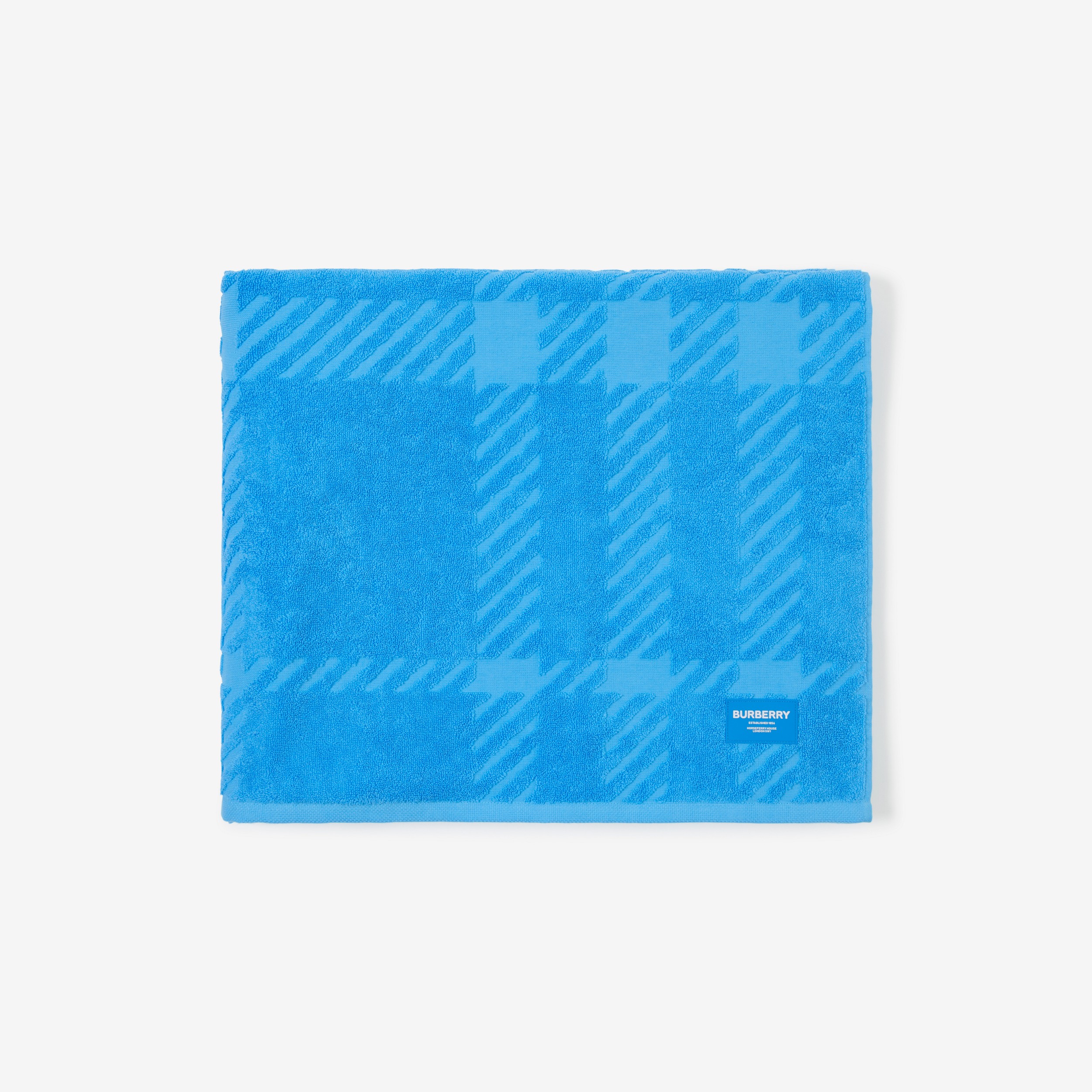 Toalla en algodón Check (Azul Vivo) | Burberry® oficial - 2