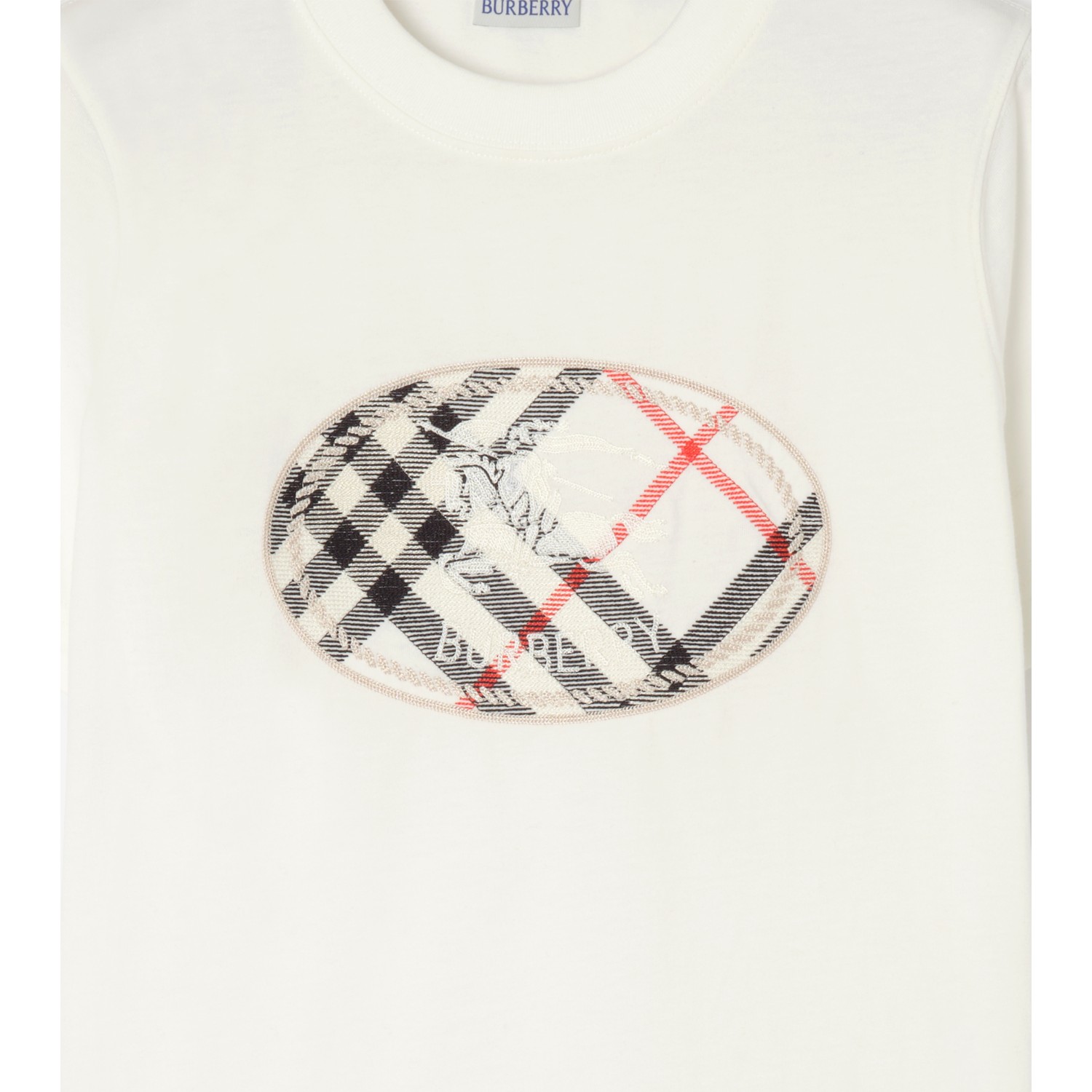 Check Knight Stamp Cotton T-shirt - thumbnail 7