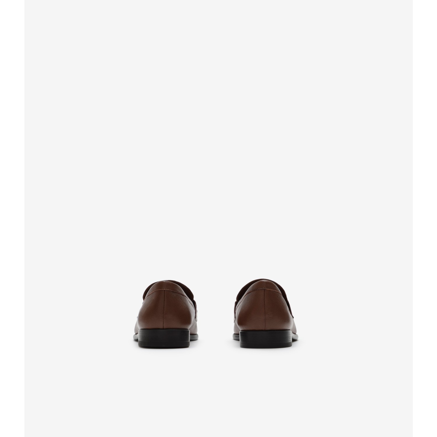 Leather Opal Loafers in Tobacco brown - Women | Burberry® Official