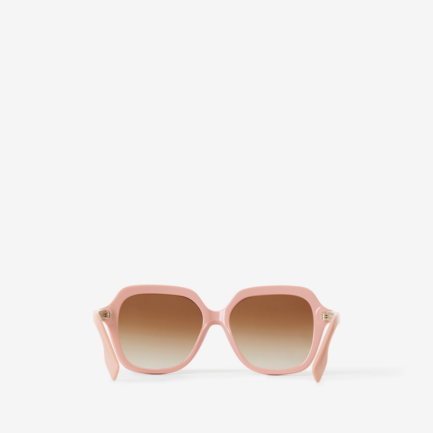 Oversized Square Frame Sunglasses in Dusky Pink - Women | Burberry® Official