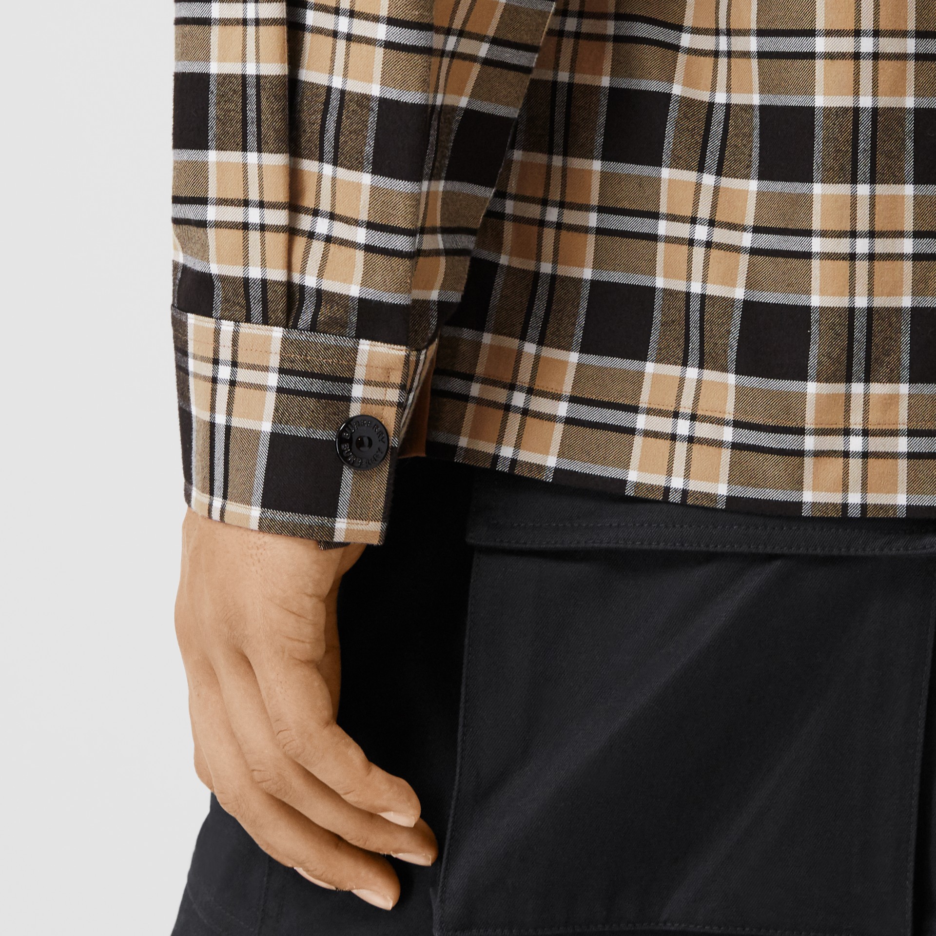 burberry zip shirt