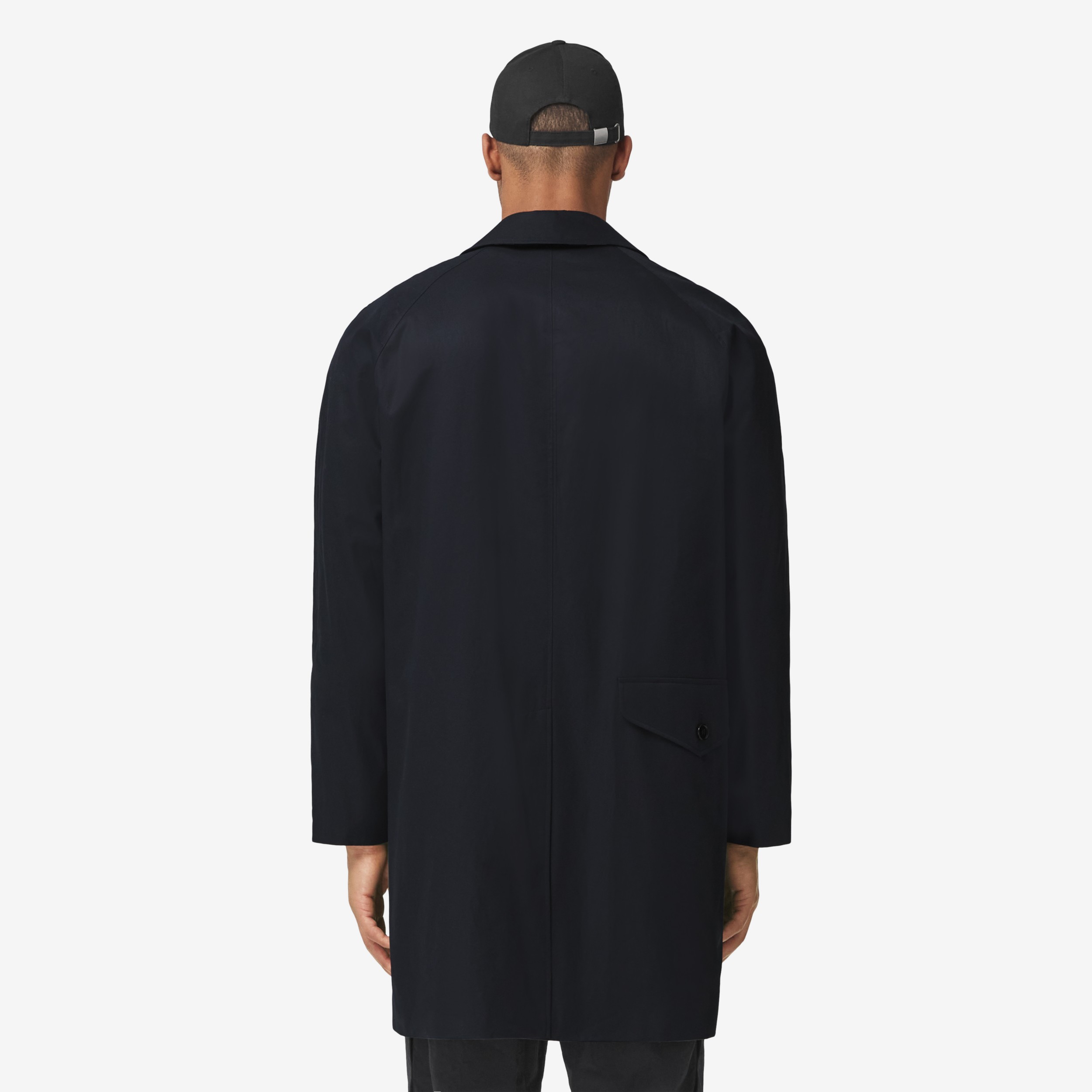 Cotton Gabardine Car Coat in Midnight - Men | Burberry® Official - 3