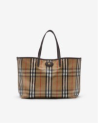 Burberry check Highlands tote bag in sand